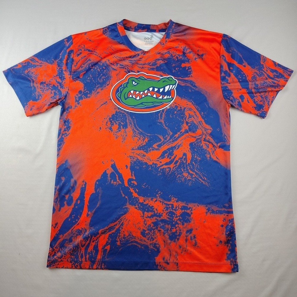 Florida Gators Quick Dry Tee Youth XL 18/20 Short Sleeve Blue Orange *READ